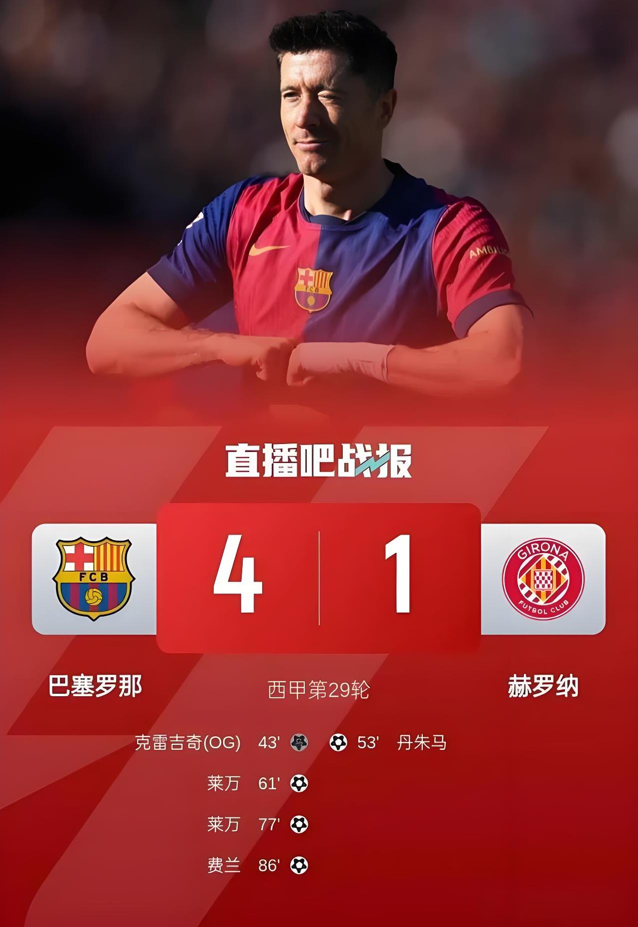 巴萨前锋伤愈复出，回归斩获进球